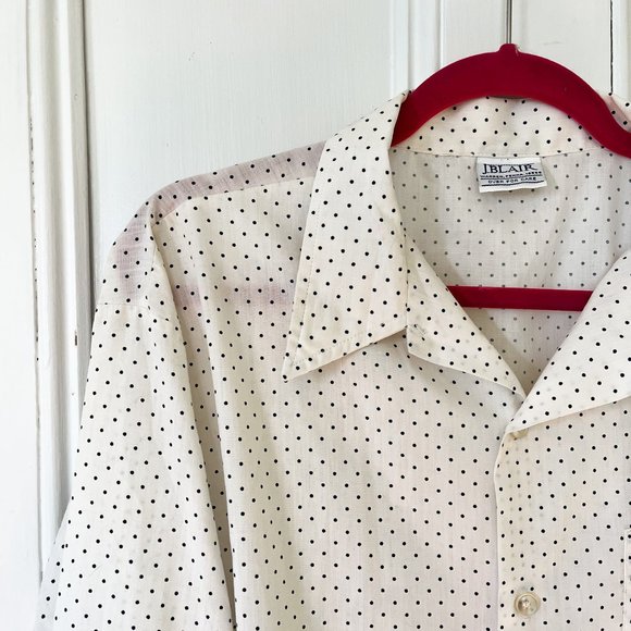 vintage polka dot button down - Picture 4 of 11